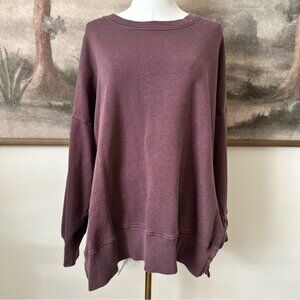 Aerie Purple Oversized Sweatshirt